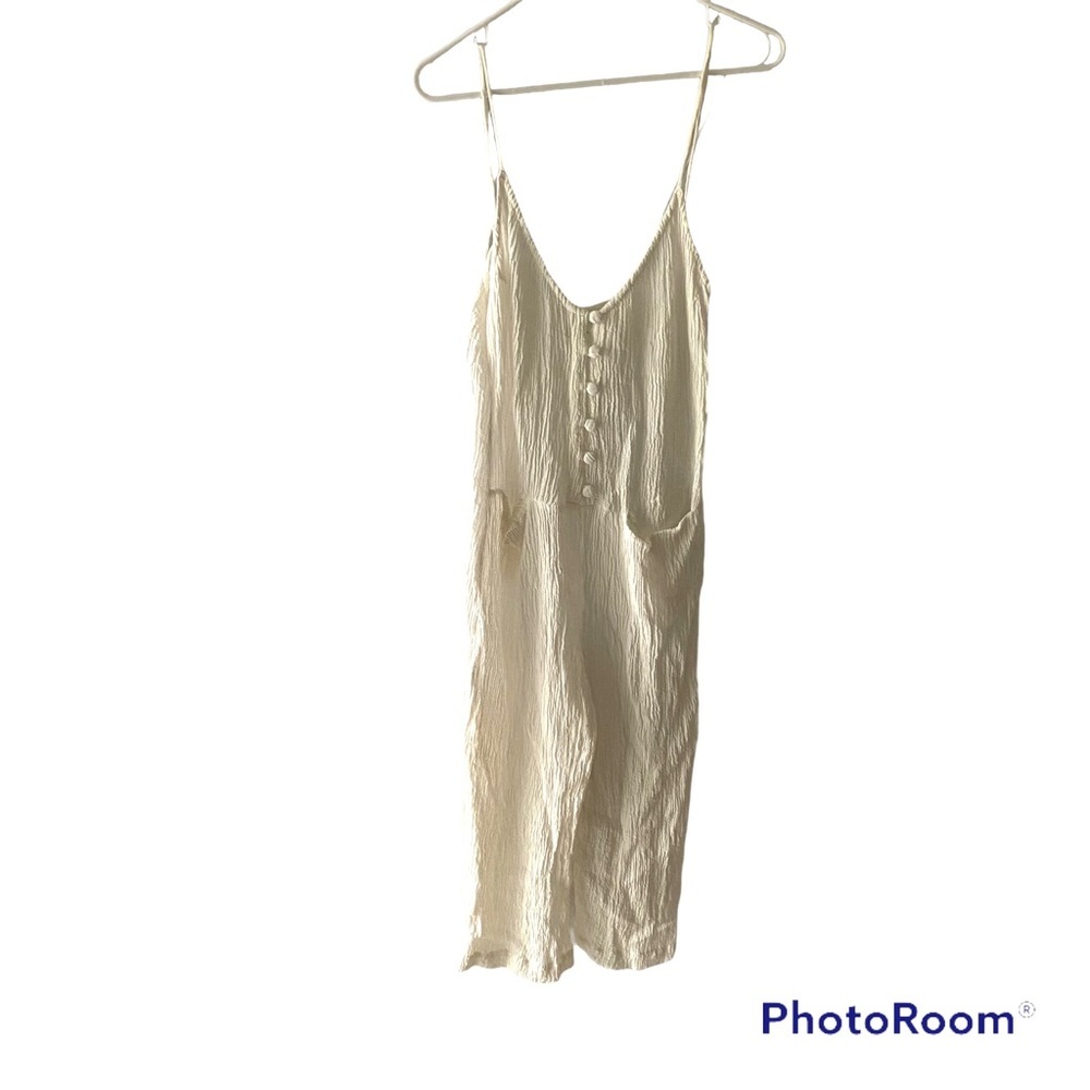 NWOT Arthur Off White jumpsuit rayon and linen SZ 6
